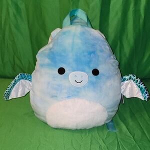 NWT Squishmallows Shantira Pterodactyl Plush Backpack Series 2 Tie‑Dye